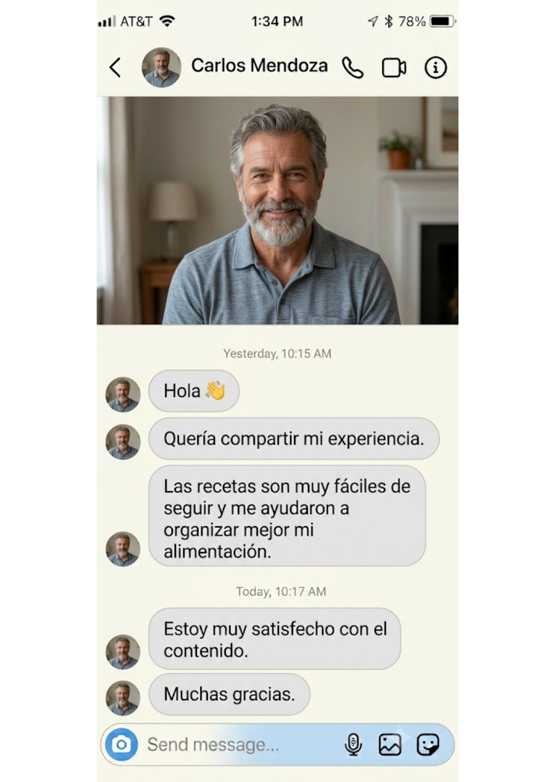 Valoración por Instagram: “Estoy muy satisfecho con el contenido”
