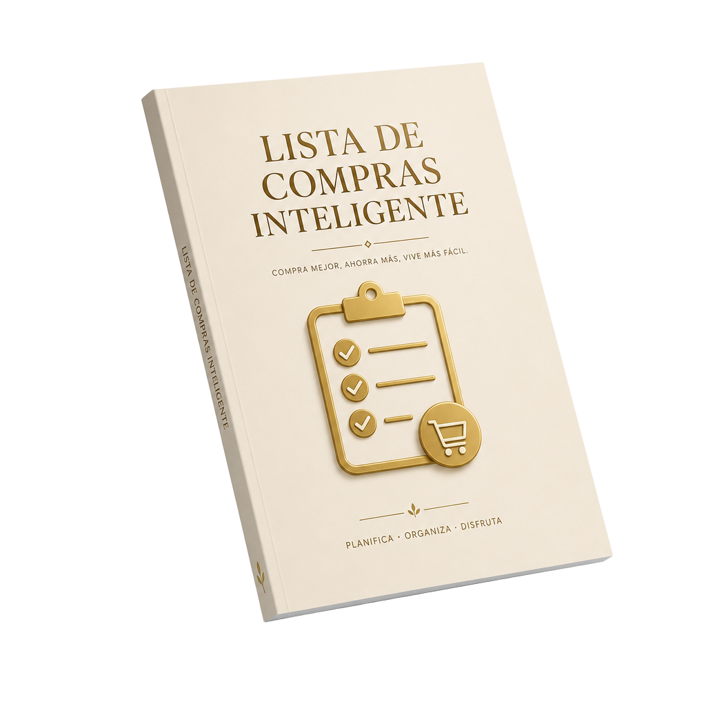 Mockup 3D del bono Lista de Compras Inteligente